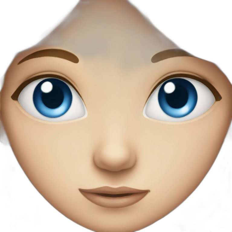 blue-eyed-girl emoji