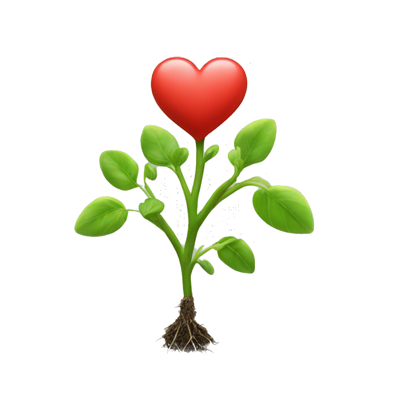 heart shape sprout emoji