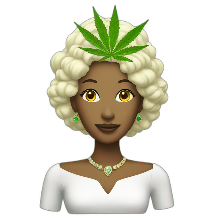 Cannabis Queen emoji