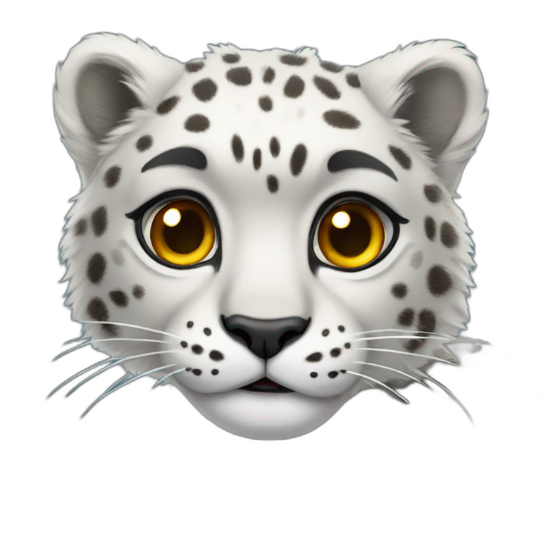 Snow Leopard Full Body emoji