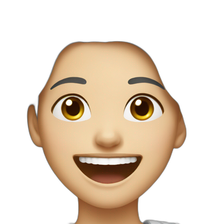 laughing russian young woman emoji