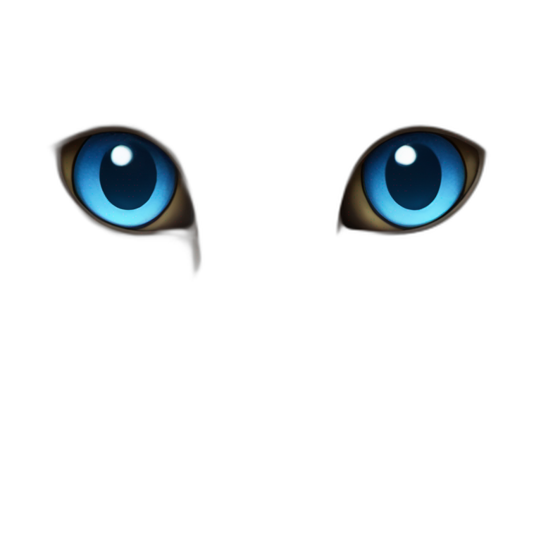 cat with blue eye emoji