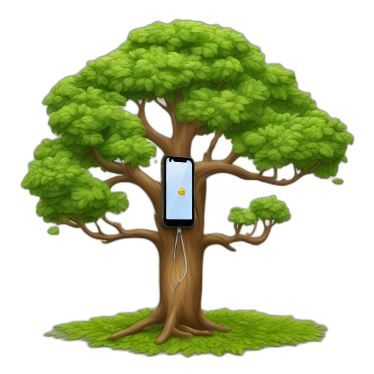 The phone Apple iphone réalistique image ans ok rappel clean on the iPhone tree caméra on the iphone emoji