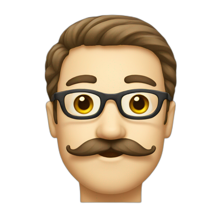 Moustache rectangle emoji