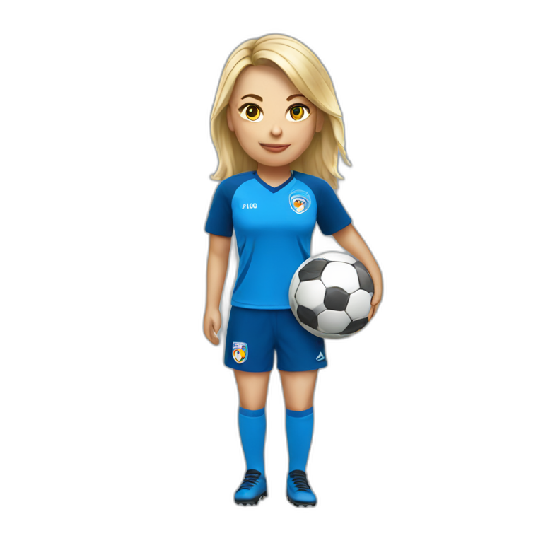 female soccer supporter emoji
