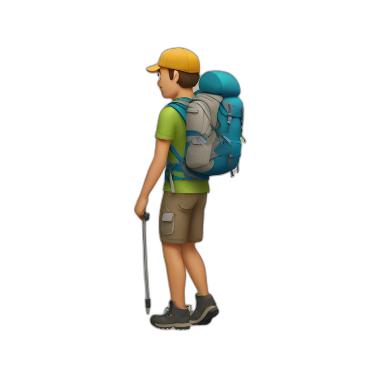hiking emoji