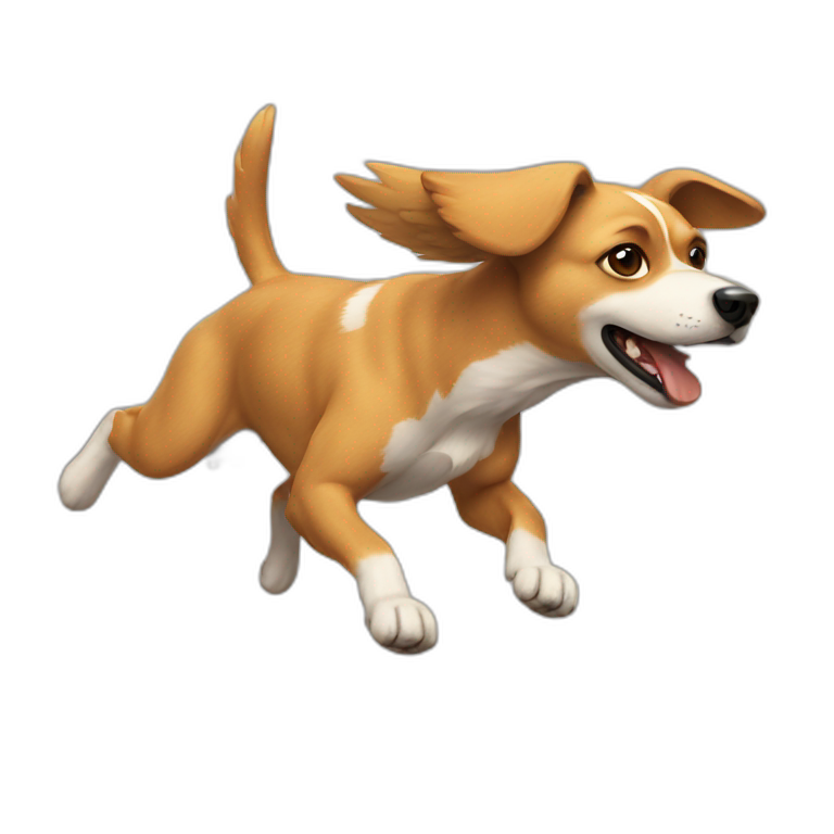 flying-dog emoji
