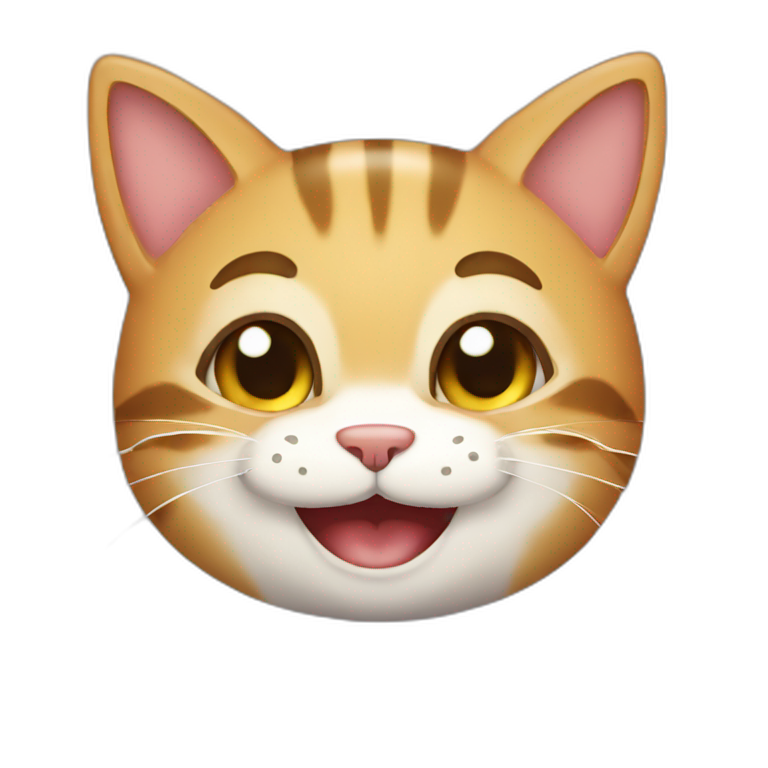 Gatito sonriendo emoji