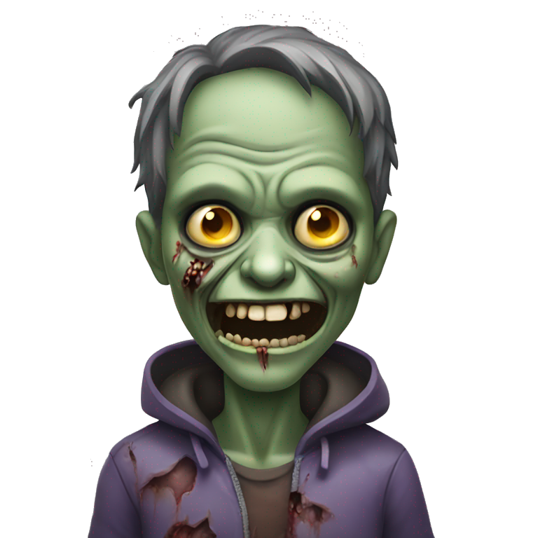 smiling zombie emoji