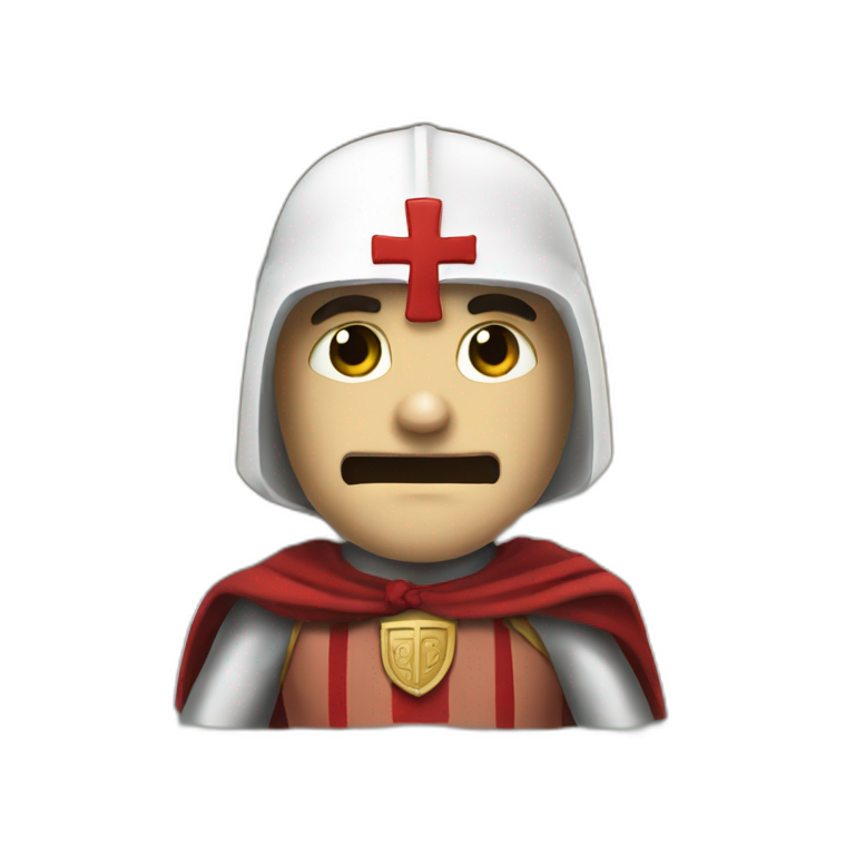 Templar-crusader-in-bath emoji