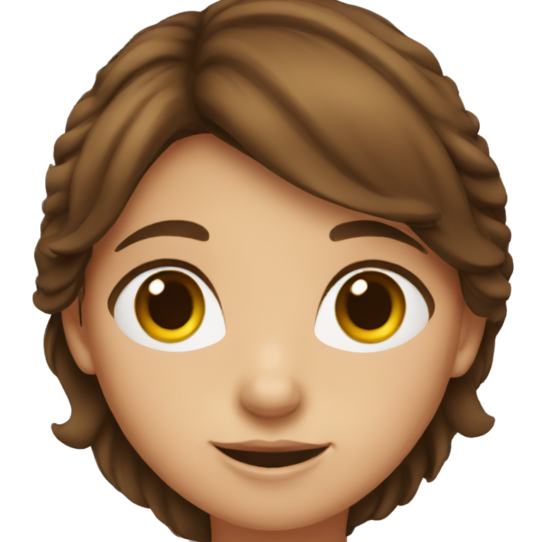 irish brown haired girl emoji