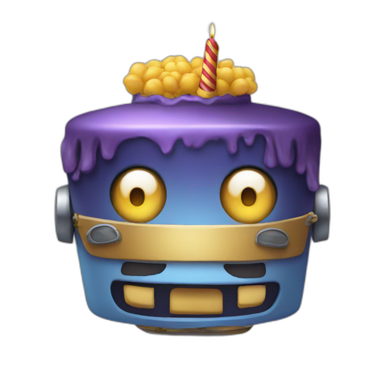 Birthday bot happy party emoji