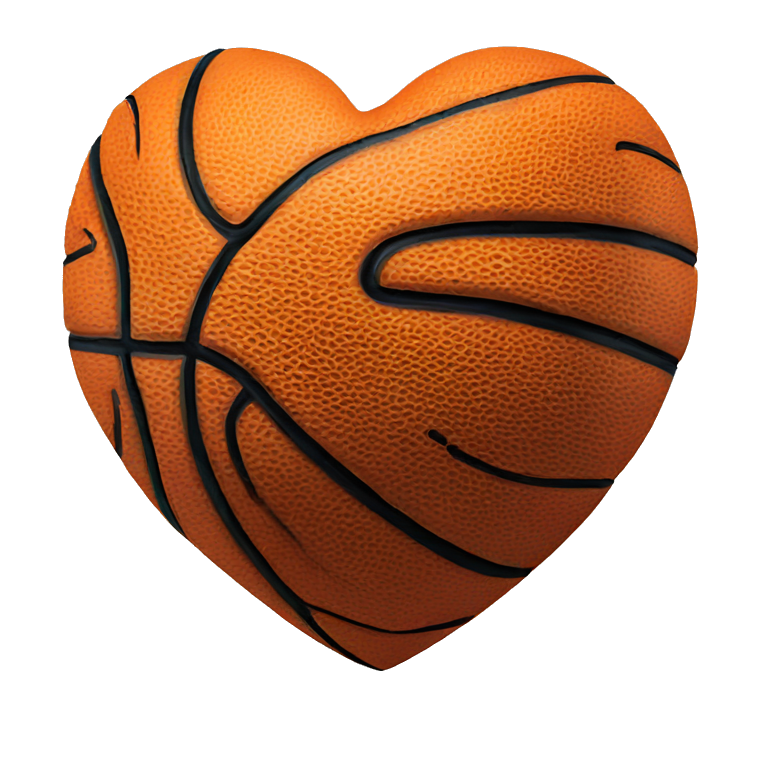 Heart shaped basketball  emoji