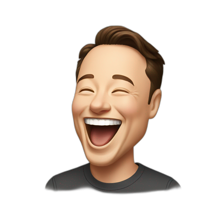 elon musk laughing emoji