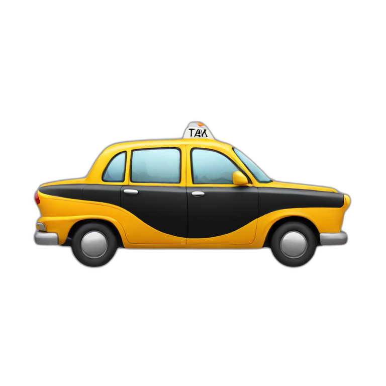 modern Taxi car emoji