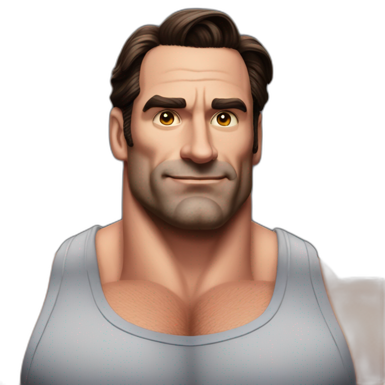 Jon-Hamm-gigant-bodybuilder emoji