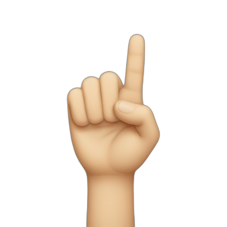 one finger emoji