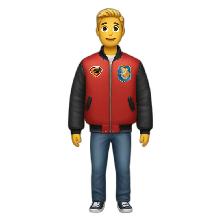 Red bomber jacket emoji