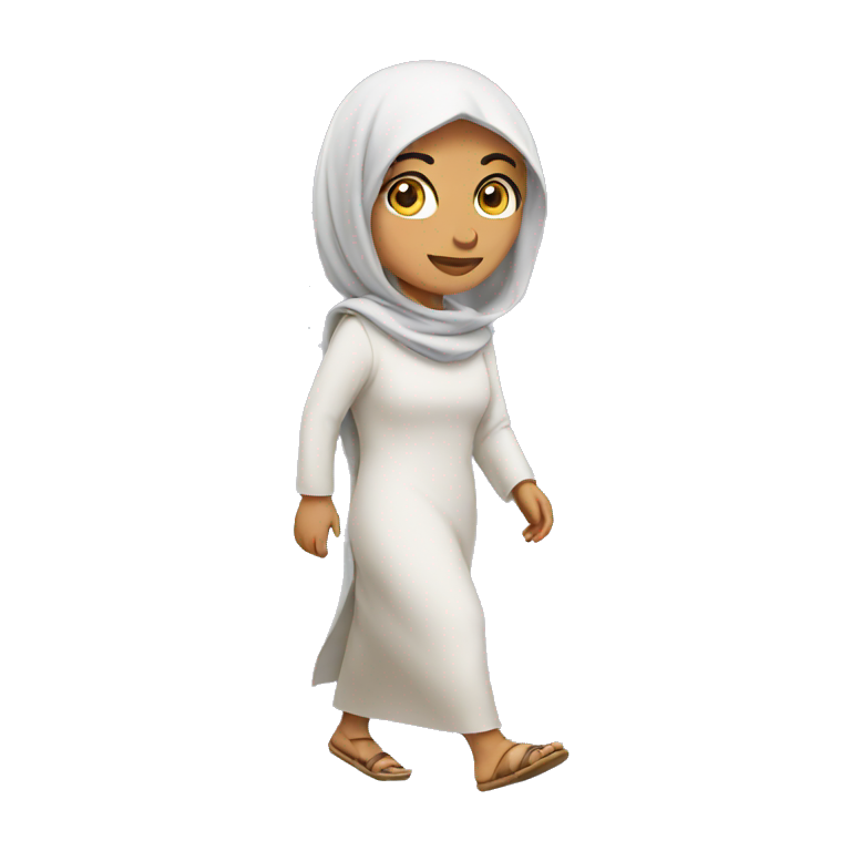 arab woman walking emoji