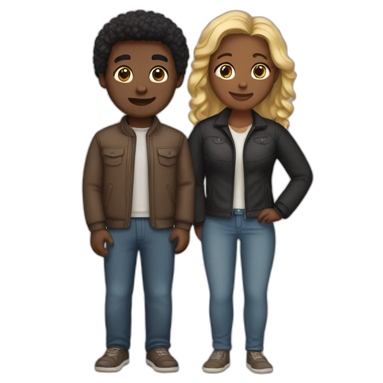 interracial couple  emoji