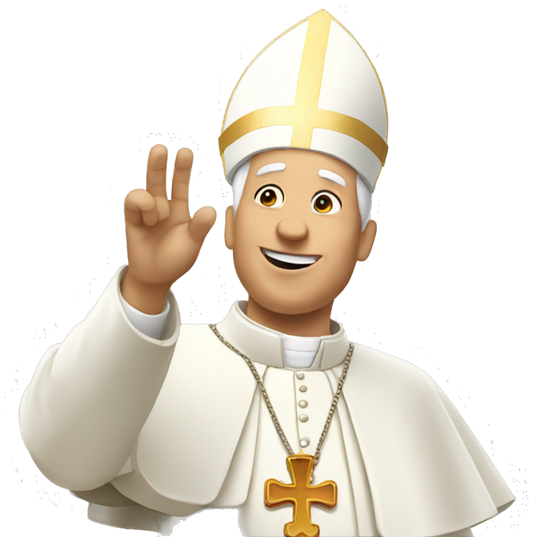 pope approves ok gesture emoji