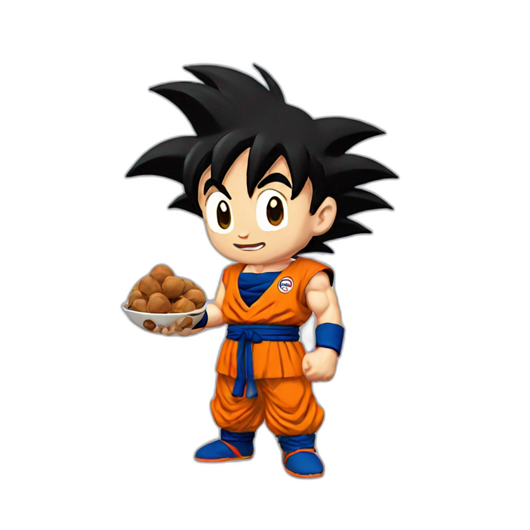 goku holding nuts emoji