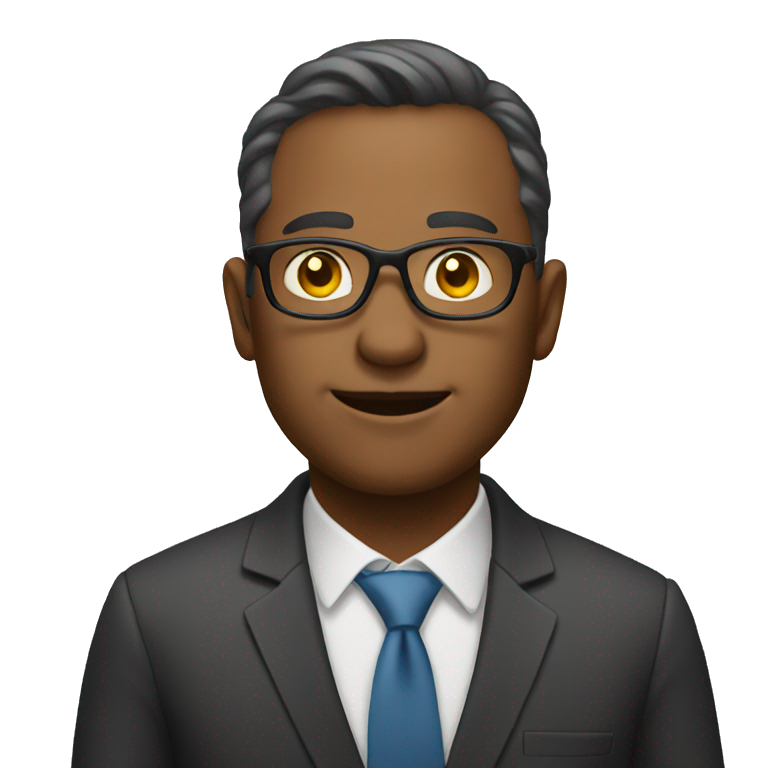 investor with spectacled emoji