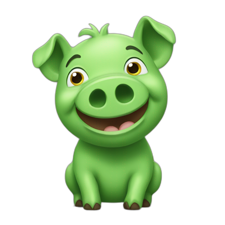 green piggy traderr emoji