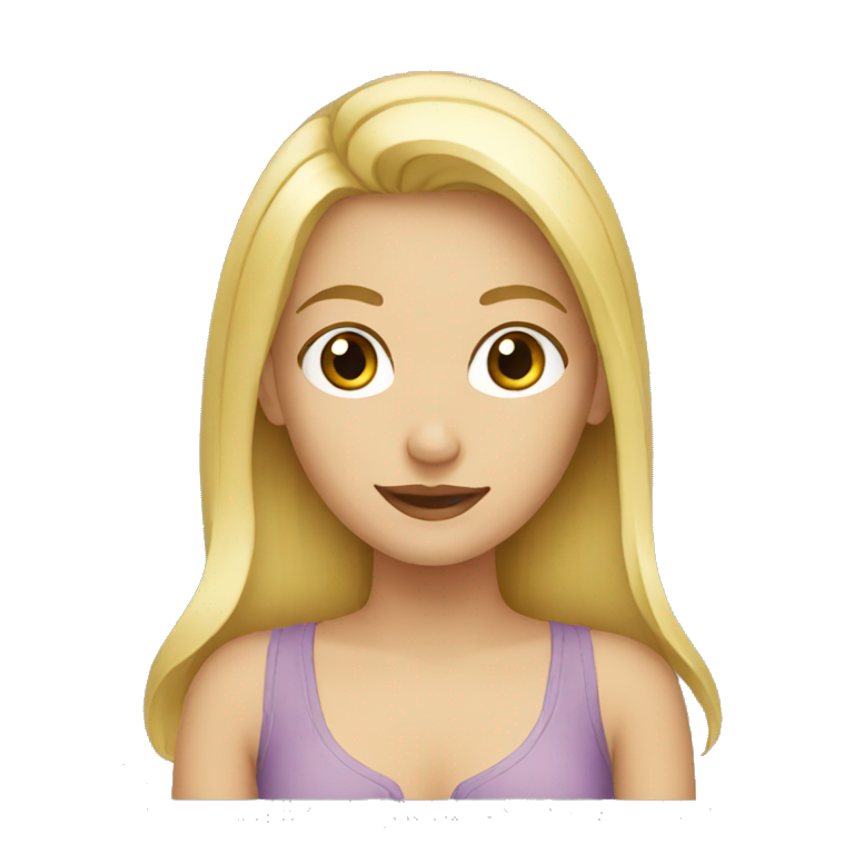 Blonde girl emoji