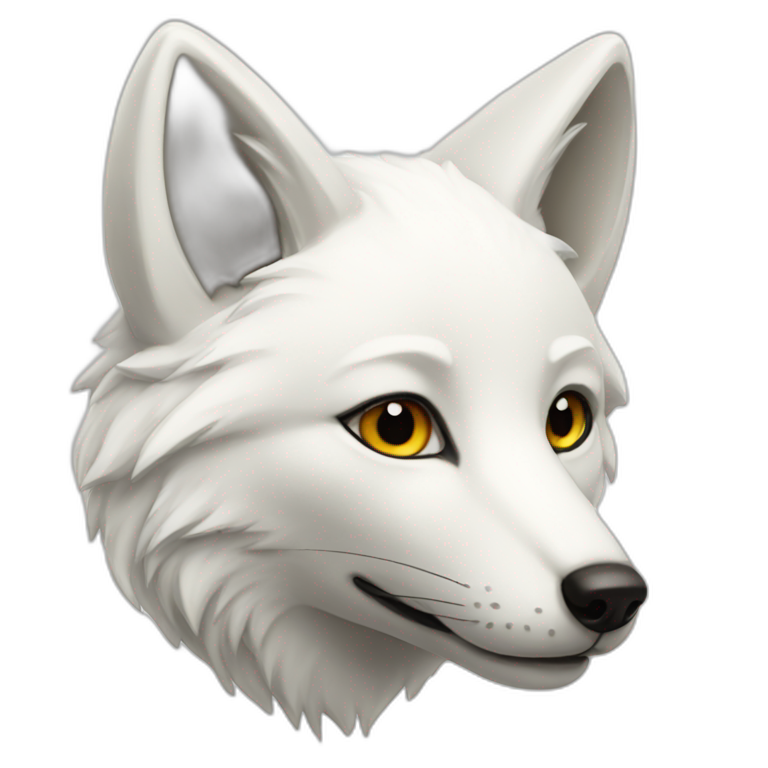 white fox emoji