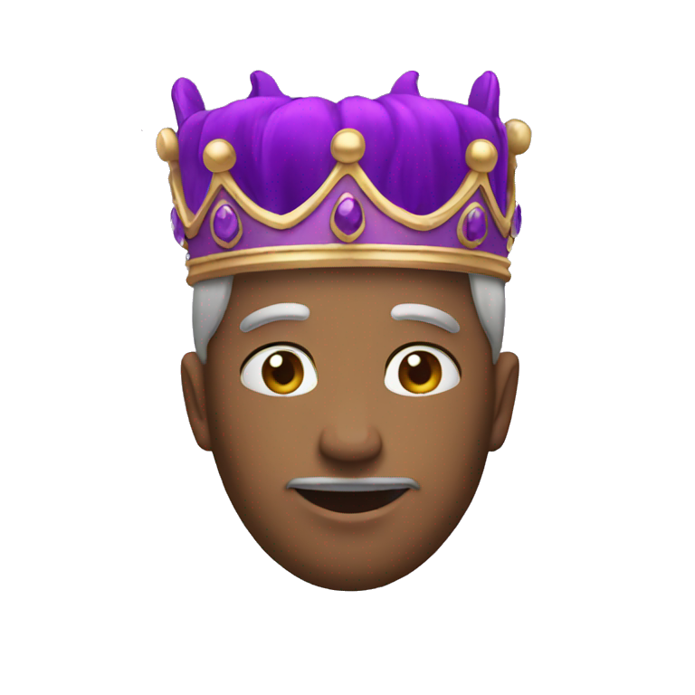 Purple crown emoji
