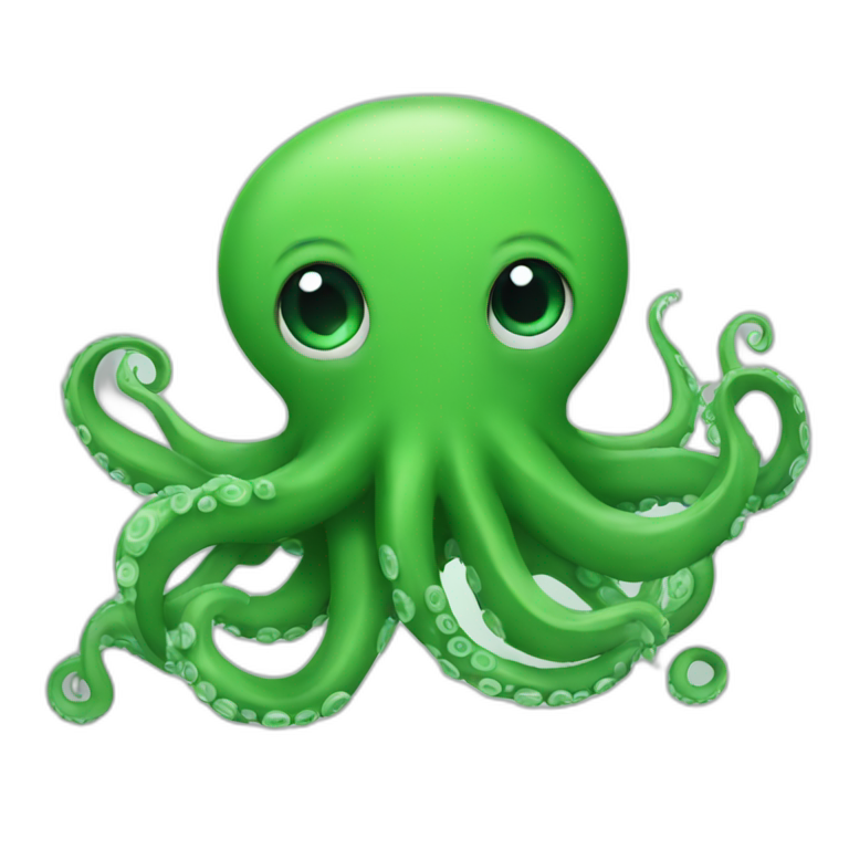 green octopus emoji