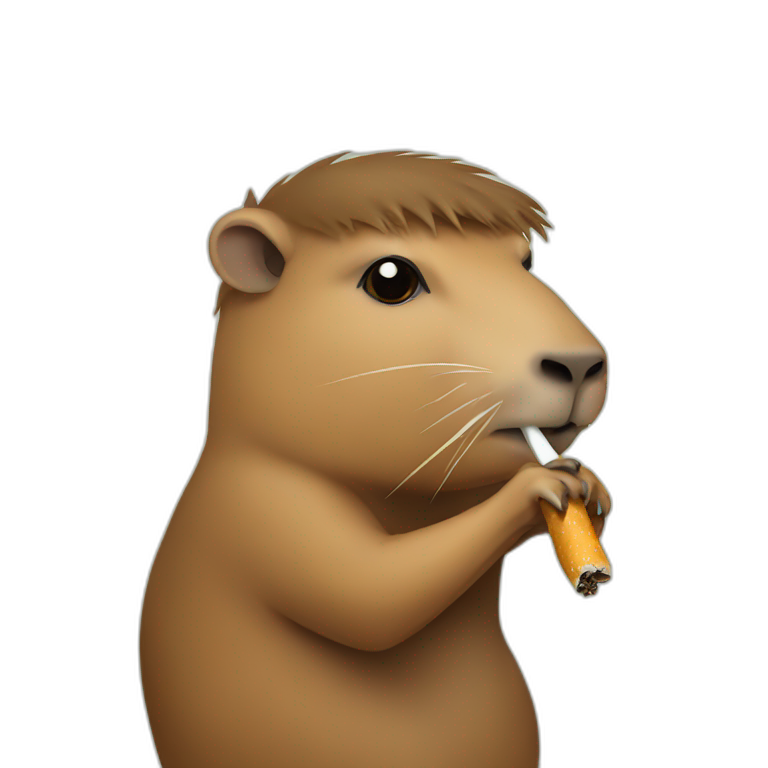capybara-smoking emoji