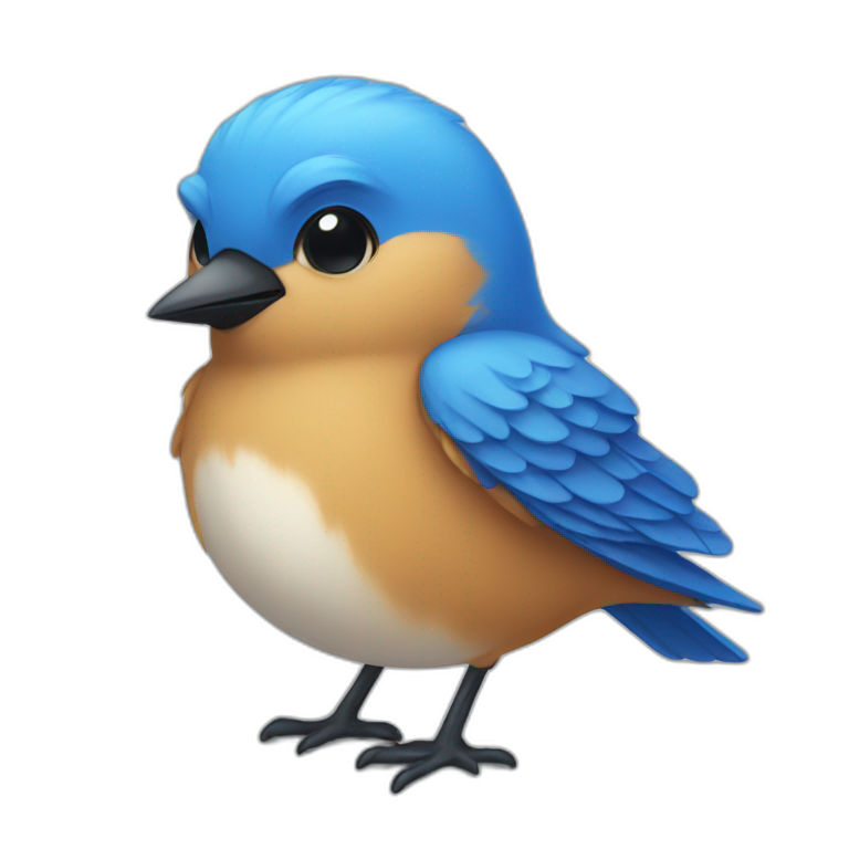 blue-bird emoji