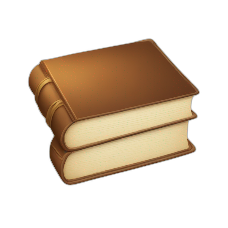 Closed Single Book vector emoji