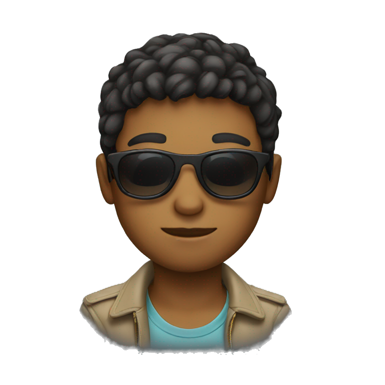 Boy with sunglasses emoji