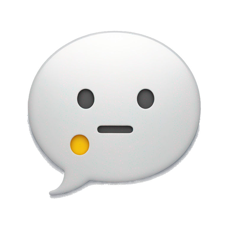 speech bubble with exclamation emoji