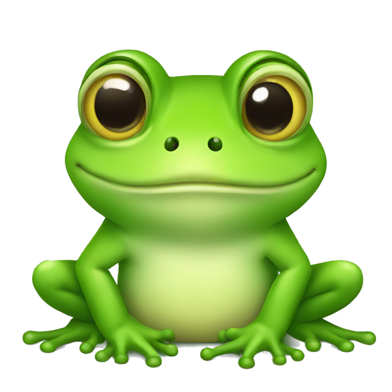 little cute prince frog emoji