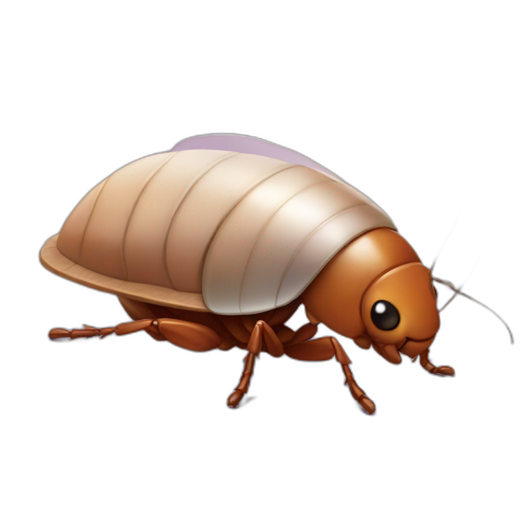 Cute cockroach emoji