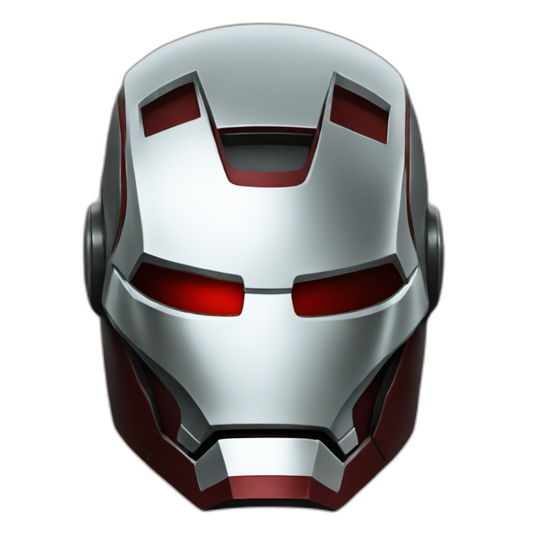 iron-man helmet front view emoji