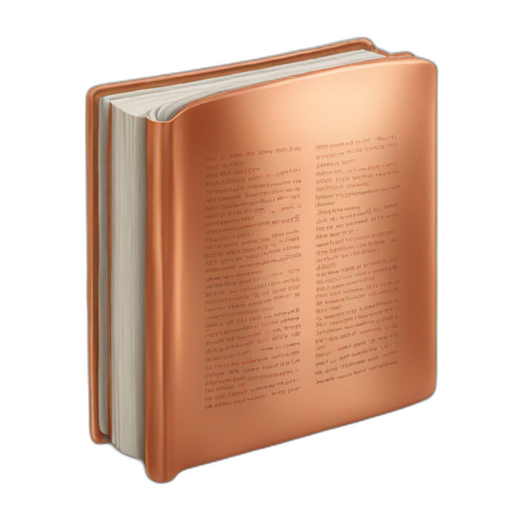 open-book-copper emoji