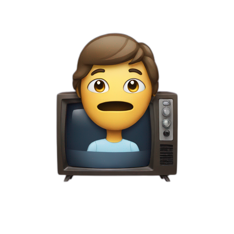person watching TV emoji