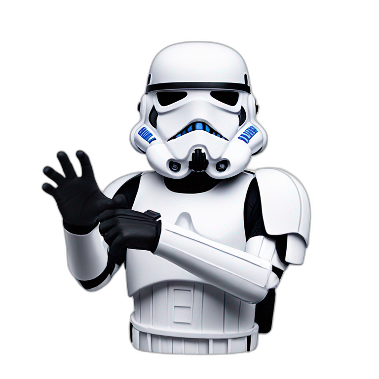 Storm trooper ok hand gesture emoji