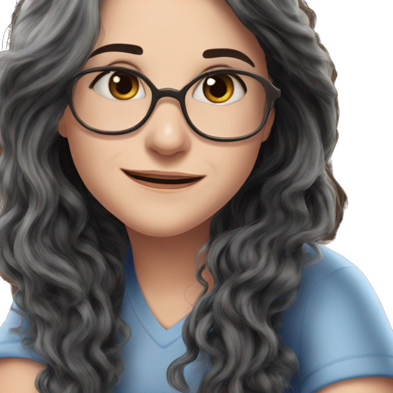 happy old woman portrait emoji