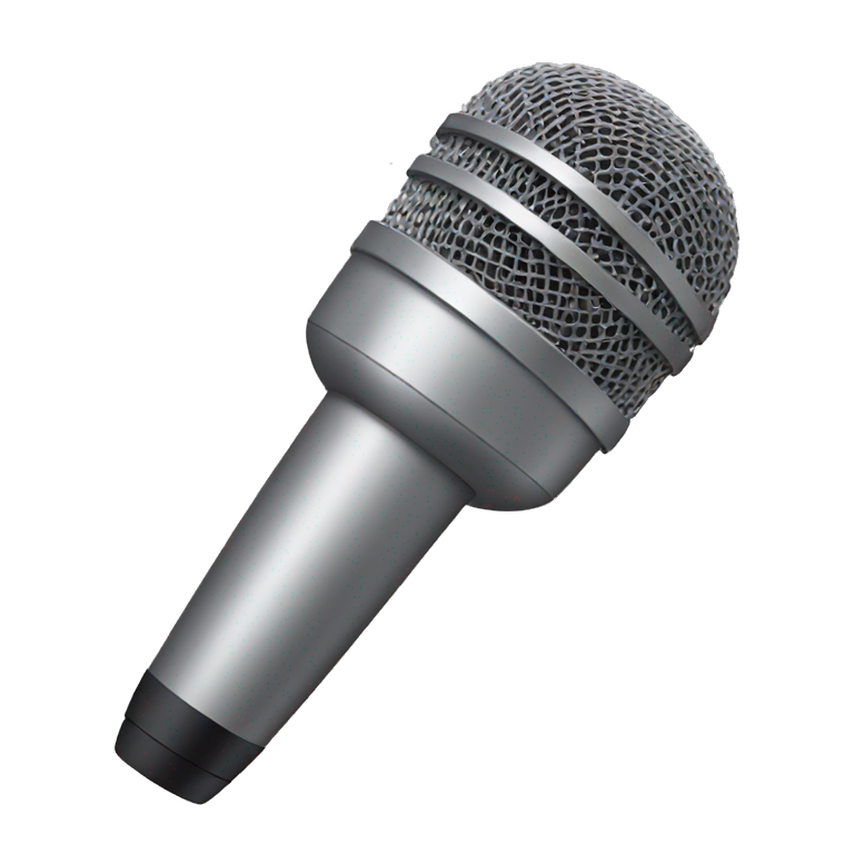 A microphone  emoji