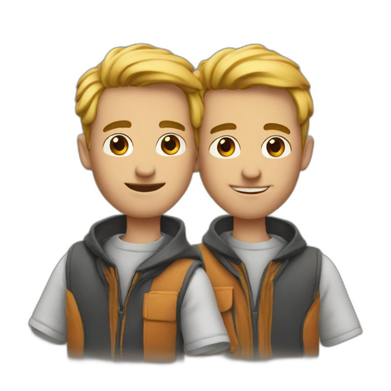 two friends men emoji