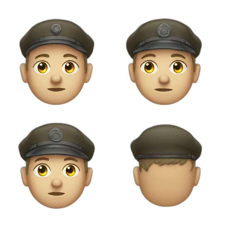 Bad German person in 1945 emoji
