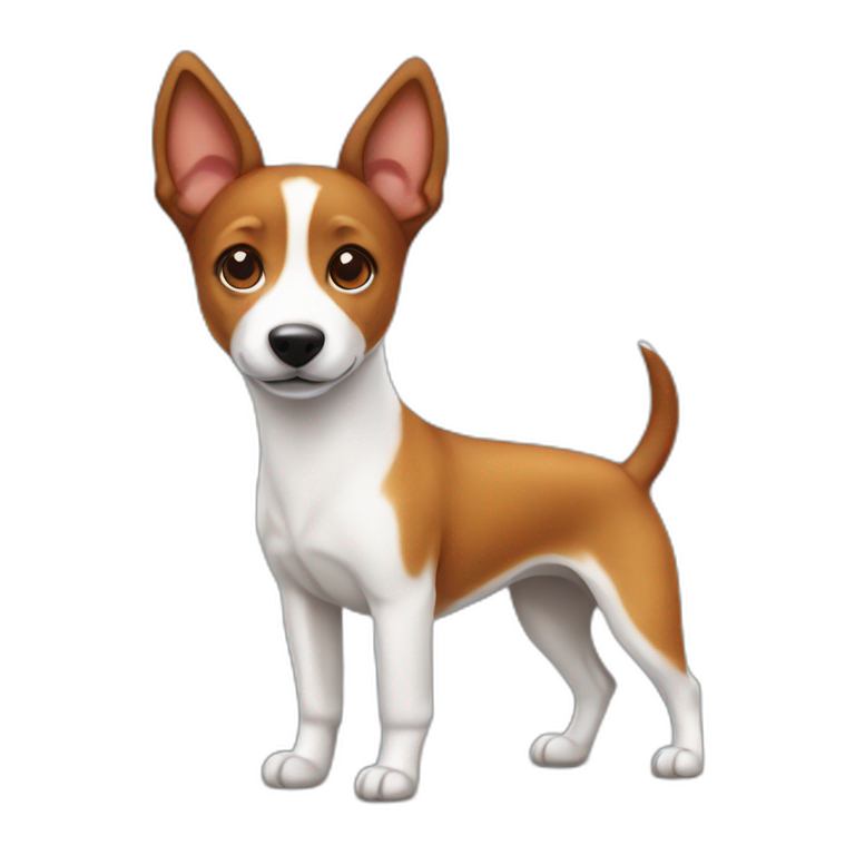 Cute little Basenji emoji