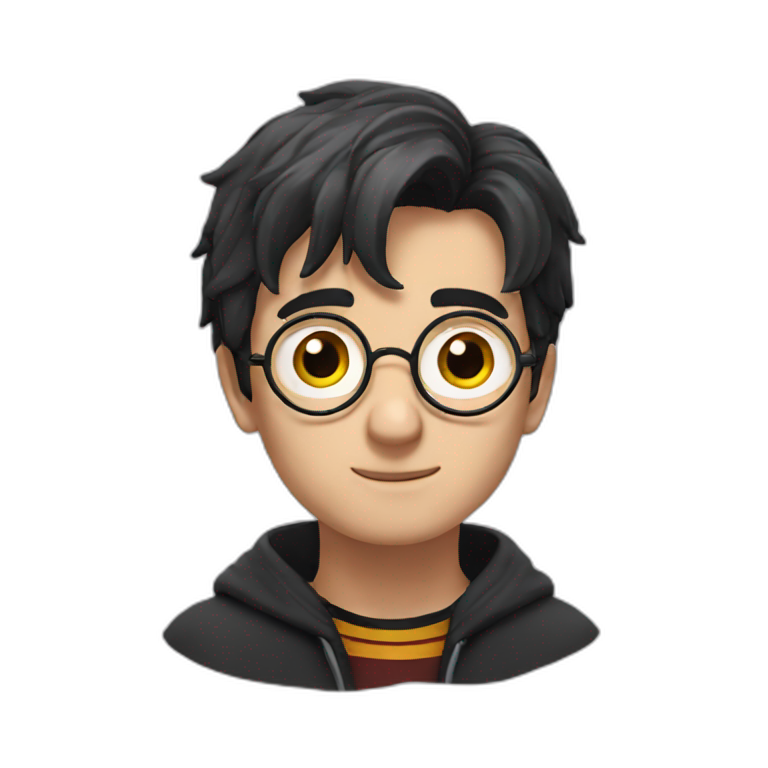 harry potter thinking with hands on chin emoji