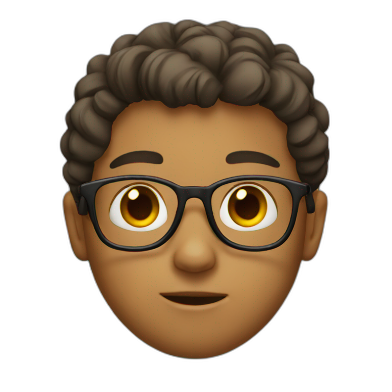boy with glasses emoji